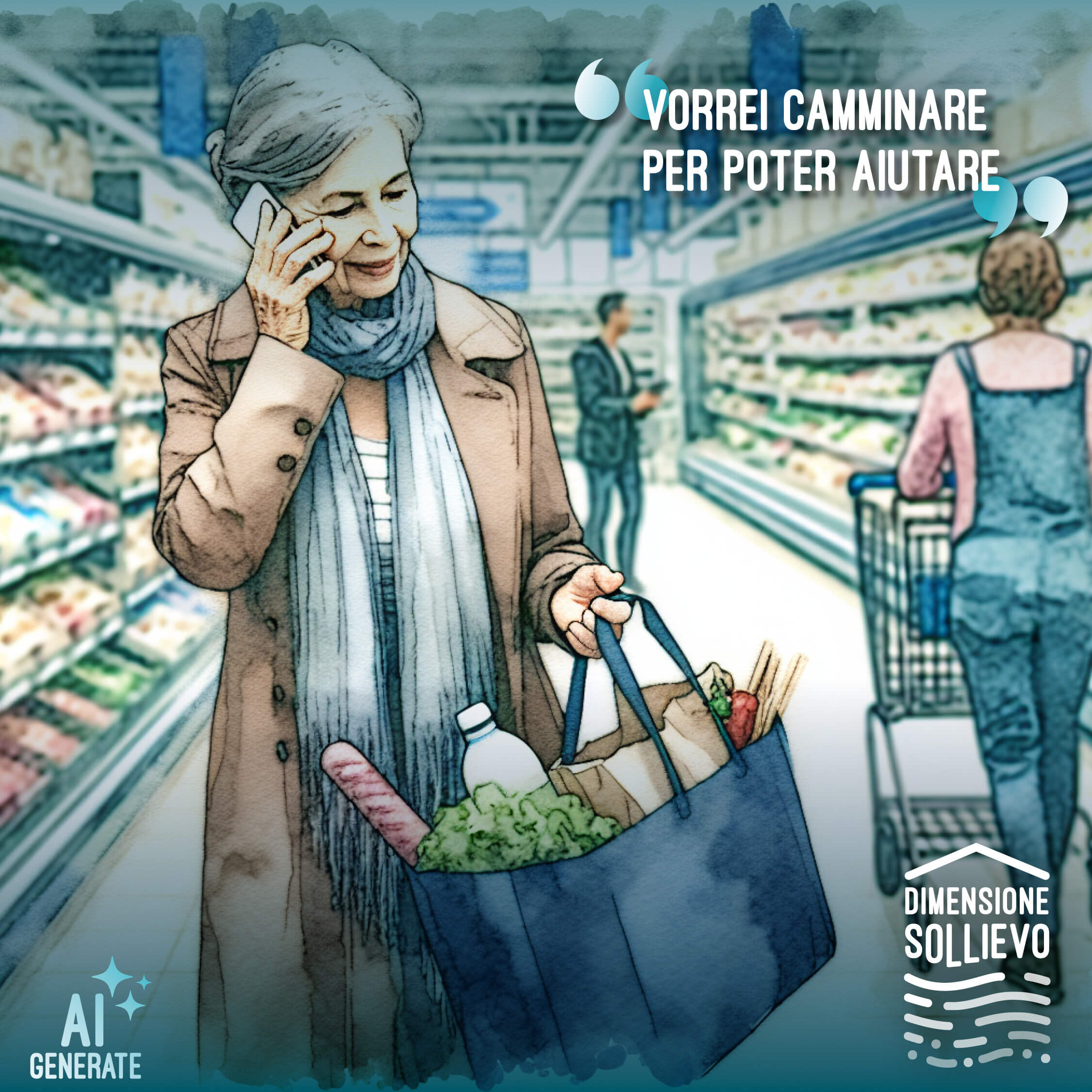 Vorrei camminare per poter aiutare